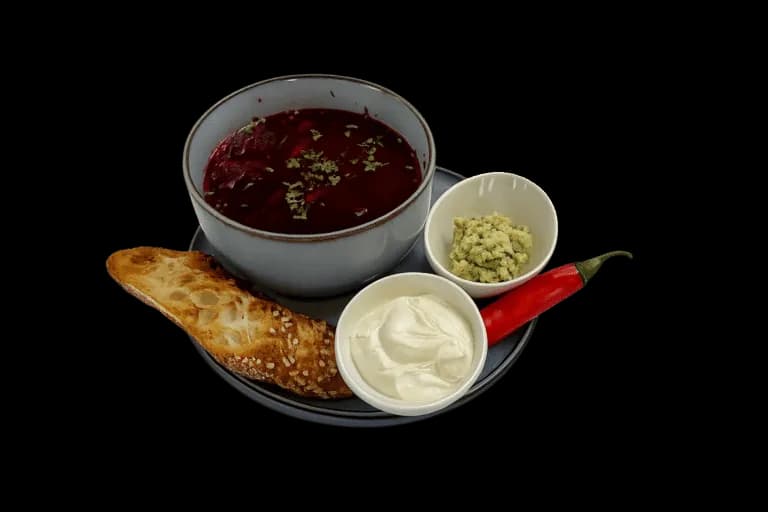 Bors cu carne de vita